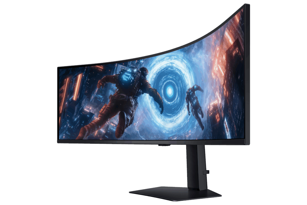 Samsung Monitor 49" - S49FG910EU (VA, 5120x1440, 32:9, DQHD, 144HZ, 350cd/m2, 1ms, Ívelt) - Image 12